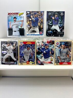 Kris Bryant lot of 7 (Cubs, Rockies)
